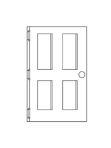 Дверь раскраска