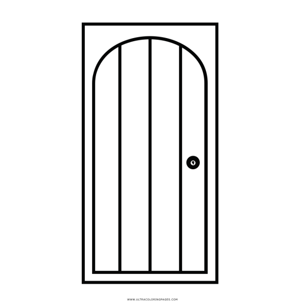 Дверь раскраска