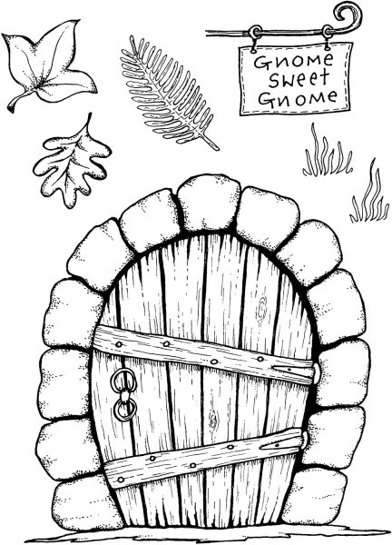 Деревянная дверь раскраска