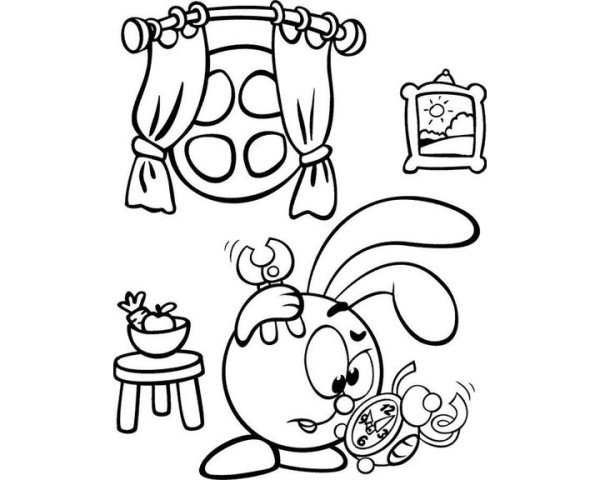 Раскраска «Смешарики»