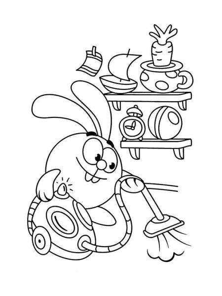 Раскраска Смешарики Совунья