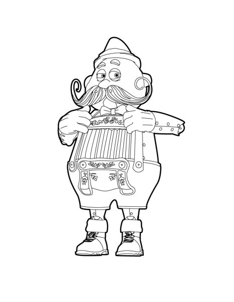 Кот Гром раскраска