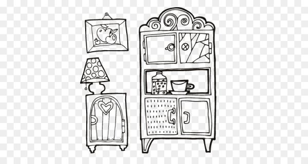 Раскраска сервант