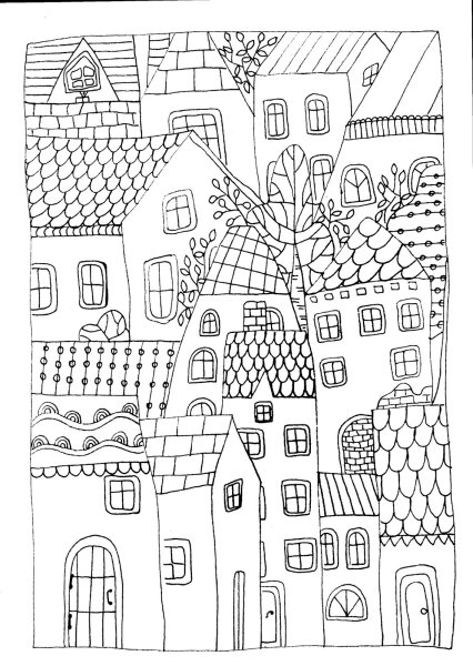 Раскраска "город"