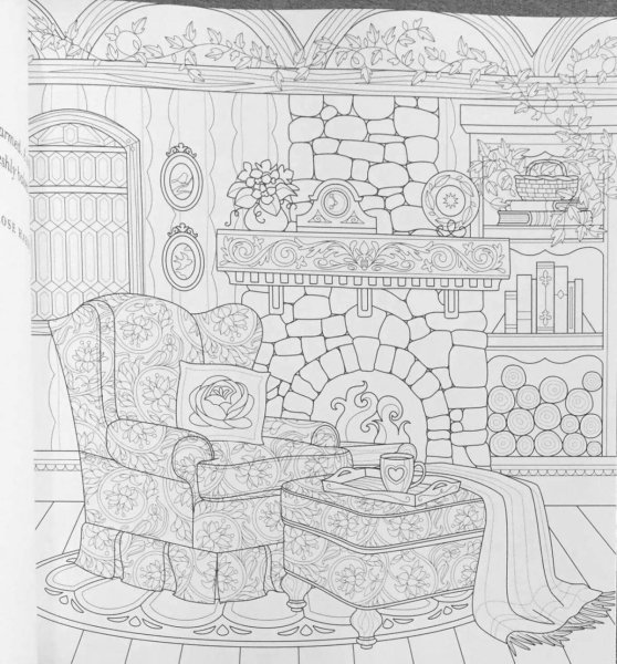 Раскраска антистресс мебель