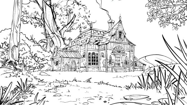 Раскраска природа