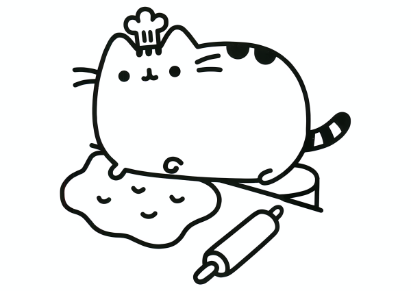 Пушин Кэт раскраска