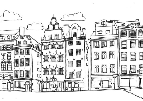 Раскраска улица