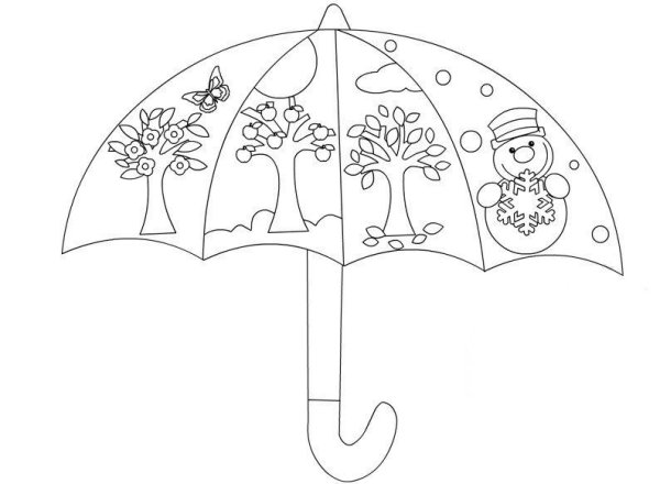 Зонтики для украшения окон