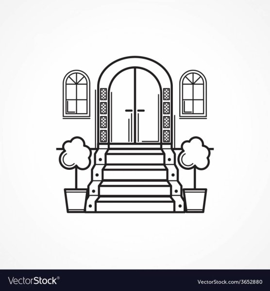 Крыльцо раскраска для детей