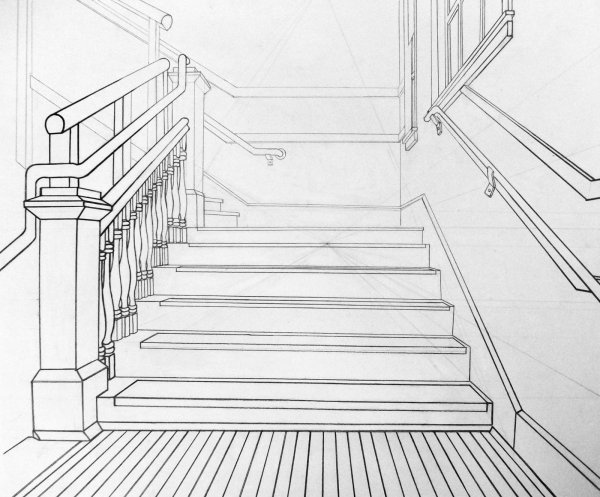 Лестница раскраска