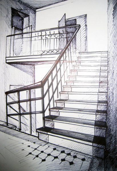 Эскиз лестницы