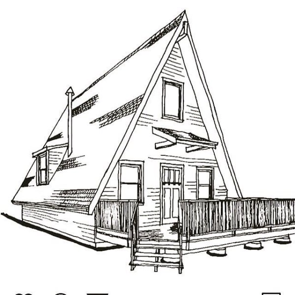 А фрейм дом планировка 6х6