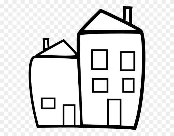 Многоэтажный дом раскраска для детей