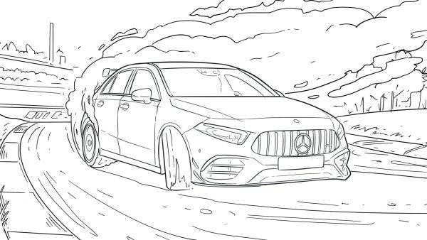 Мерседес раскраска e63s