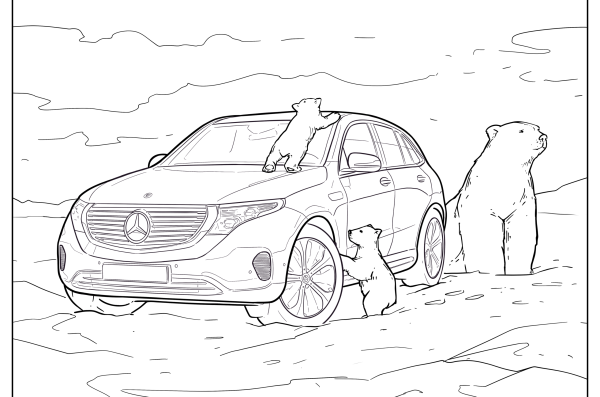 Разукрашивать машины Мерседес