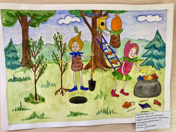 Эколята защитники природы рисунки в садик