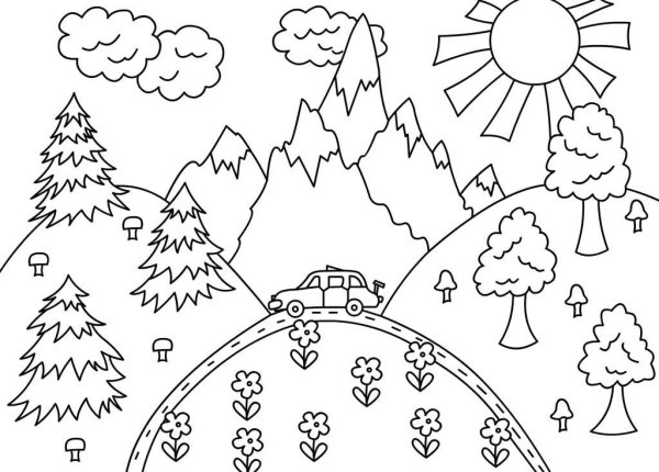 Раскраска природа