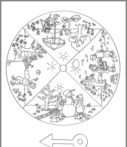 Круг времена года для детей