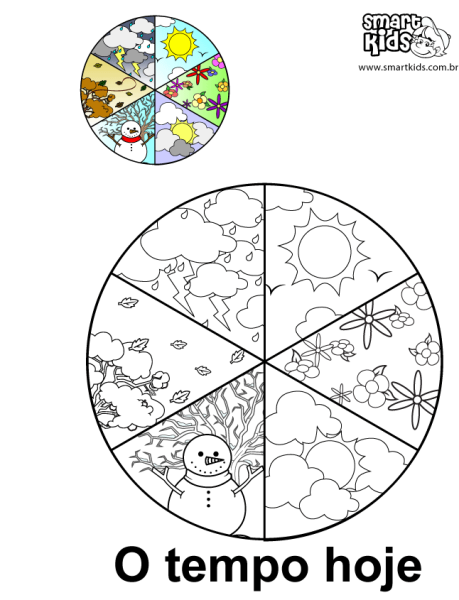 Календарь природы раскраска