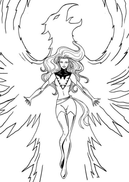 Джин грей раскраска