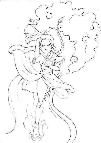 Раскраска стихия воды