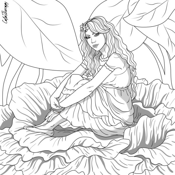 Арт раскраски природа