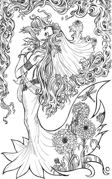 Красивые арты для раскрашивания