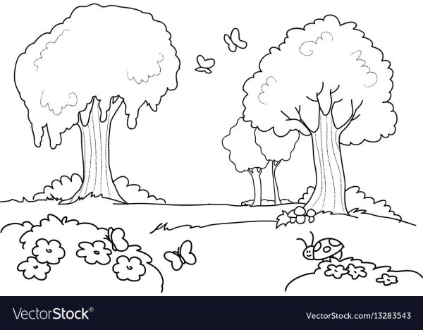 Лесная Полянка раскраска