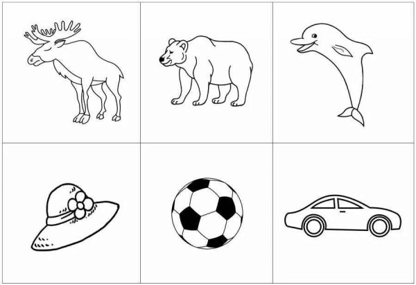 Живые и неживые предметы раскраска