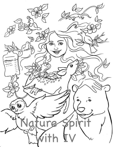 Мать природа раскраска