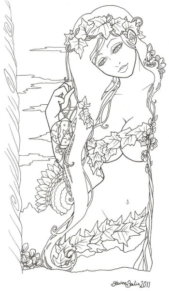 Славянские Богини раскраска