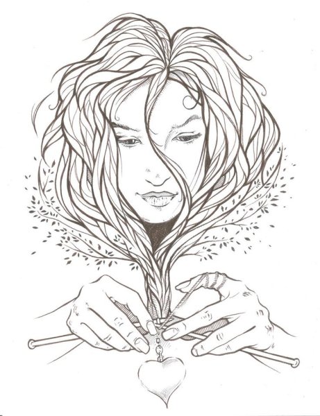 Мать природа рисунок