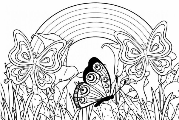 Раскраски радужные