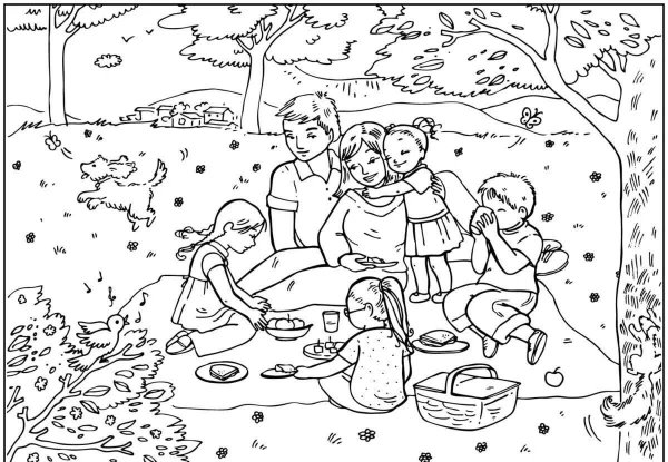 Раскраски на тему лето