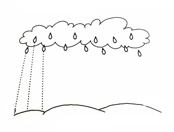 Раскраска дождик