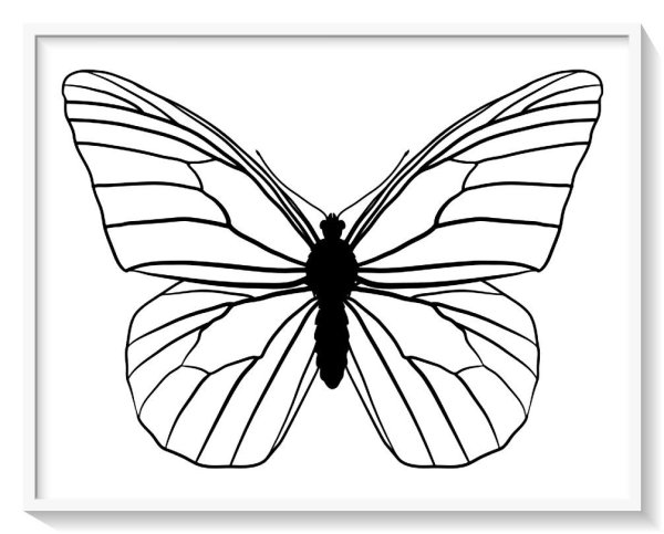 Симметричное рисование бабочки