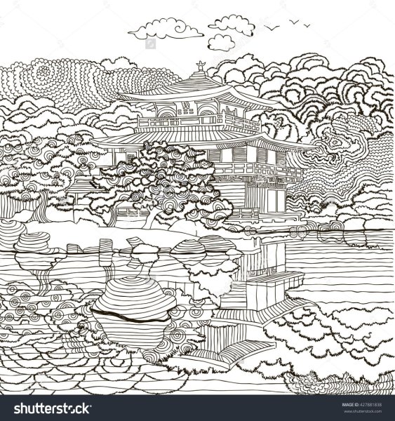 Раскраски в японском стиле