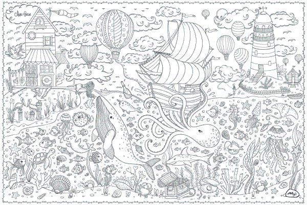 Раскраски большие