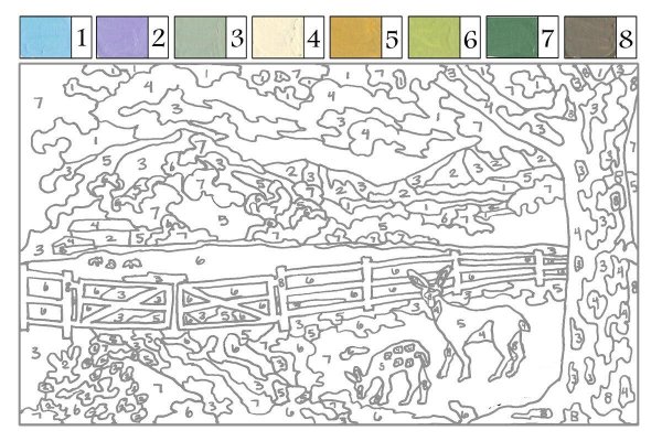 Рисунки по номерам