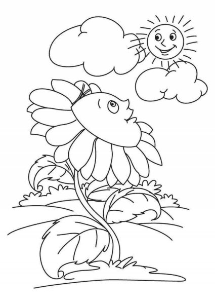 Раскраска природа для малышей