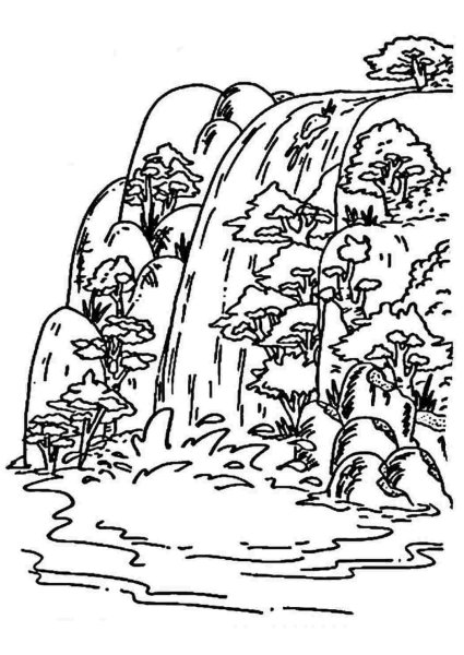 Раскраска природа
