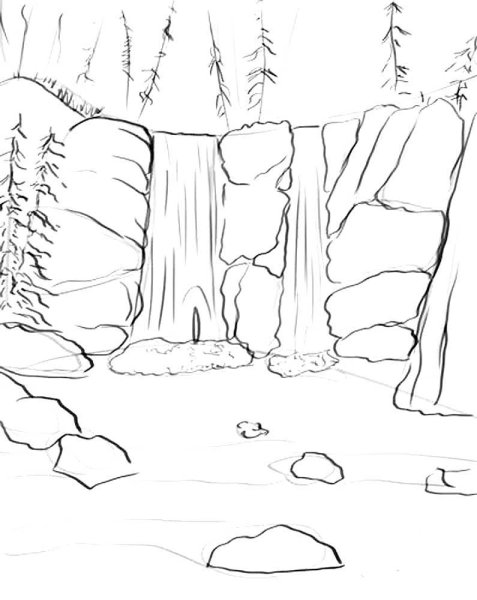 Рисунки карандашом природа