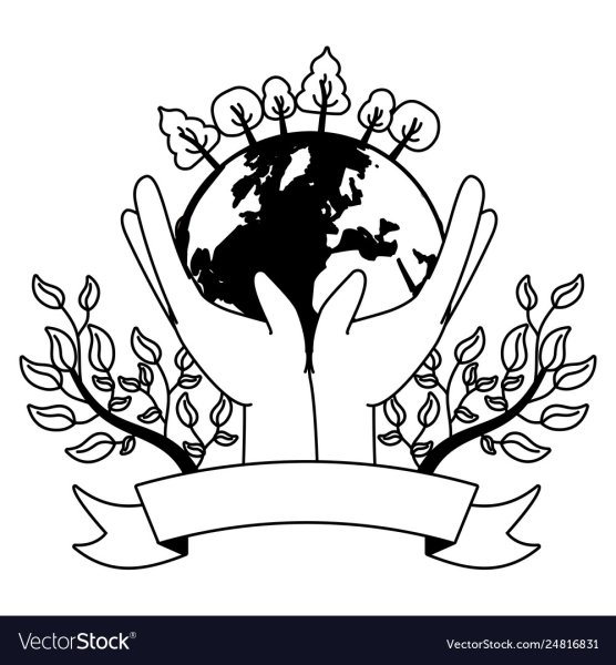 Экологическая эмблема раскраска