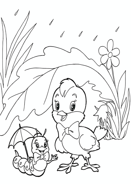 Раскраска. Лето