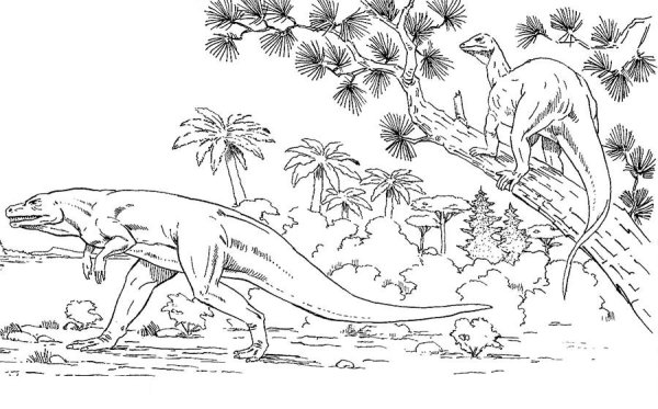 Гипсилофодон раскраска