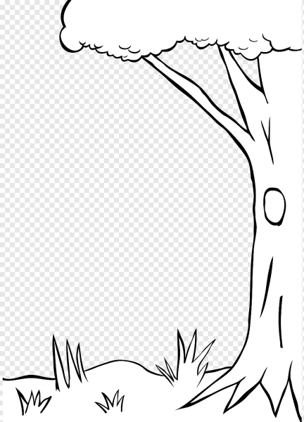 Декорация деревьев раскраска