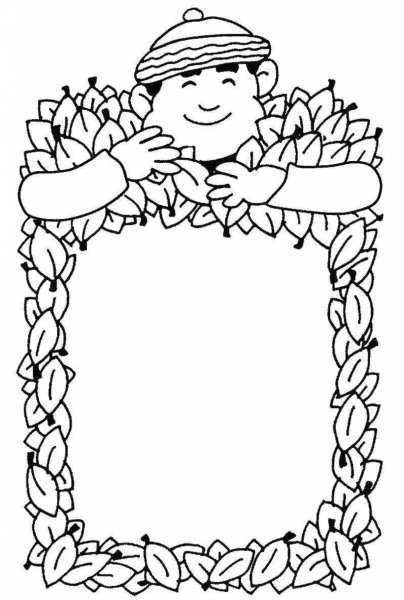 Рамка раскраска для детей