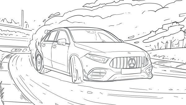 Мерседес раскраска e63s