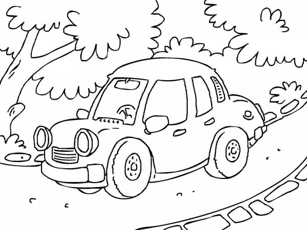 Машина раскраска для детей